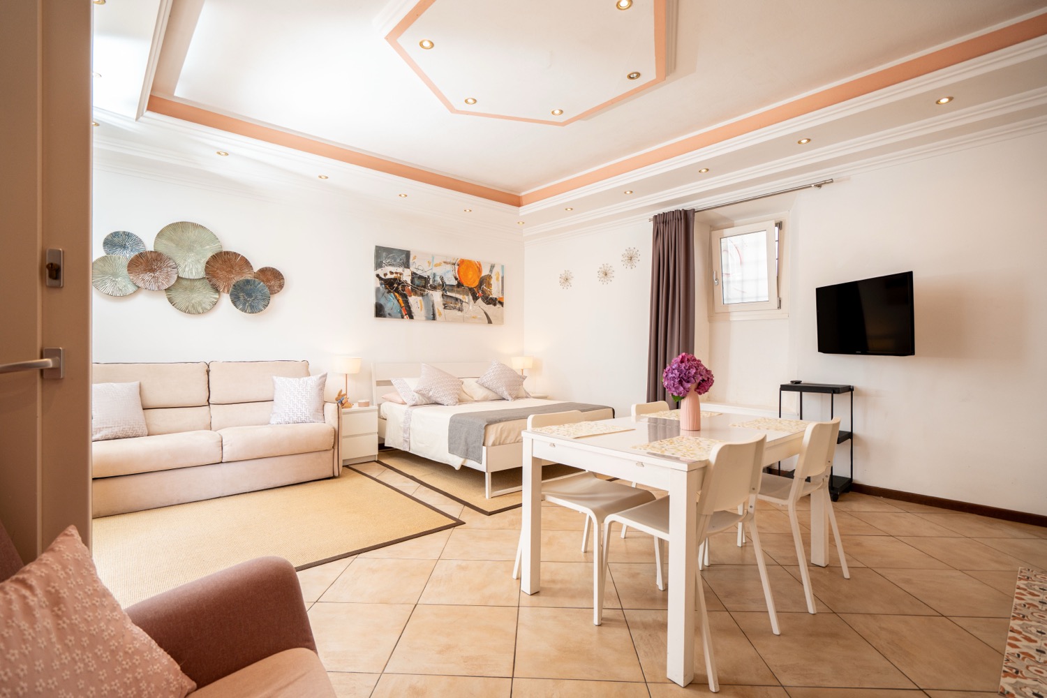 Living room sofa setup