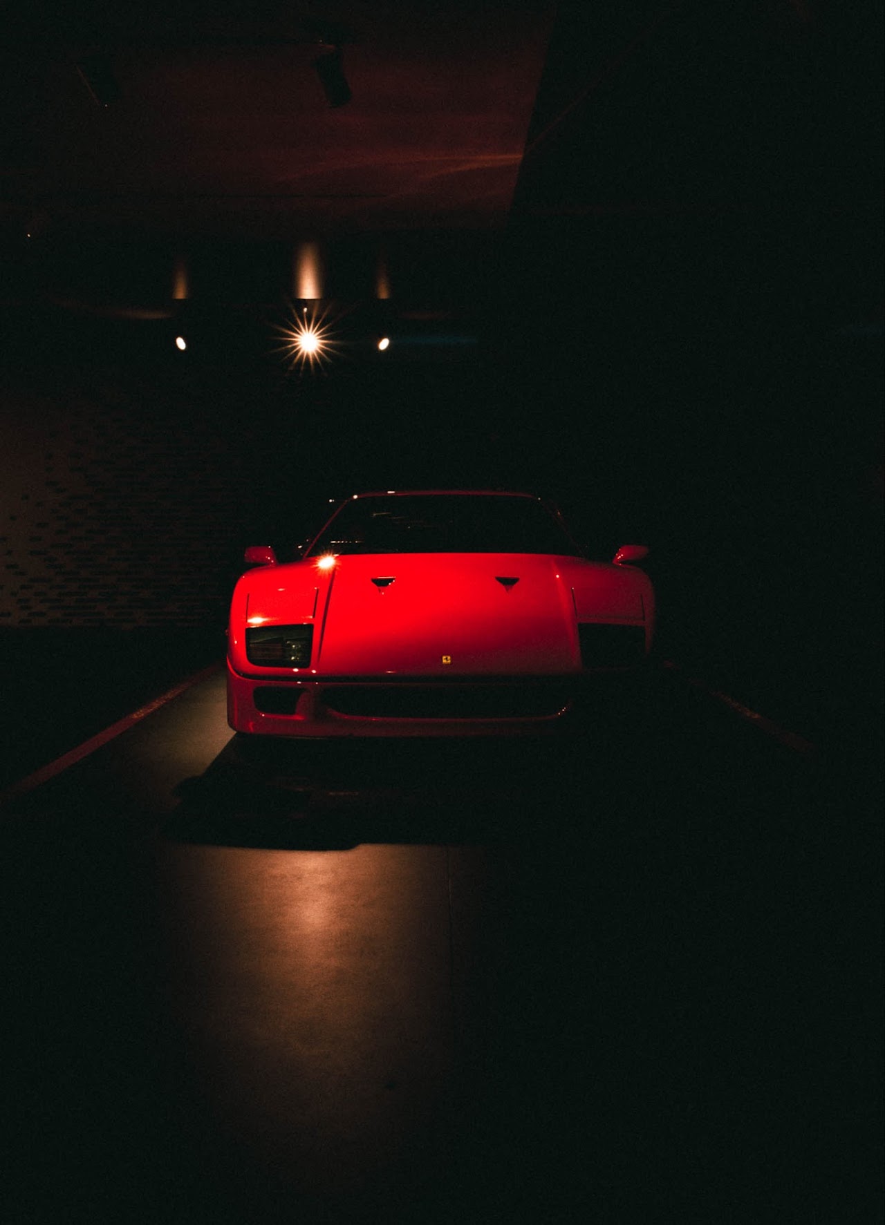 Sportscar driving on a road