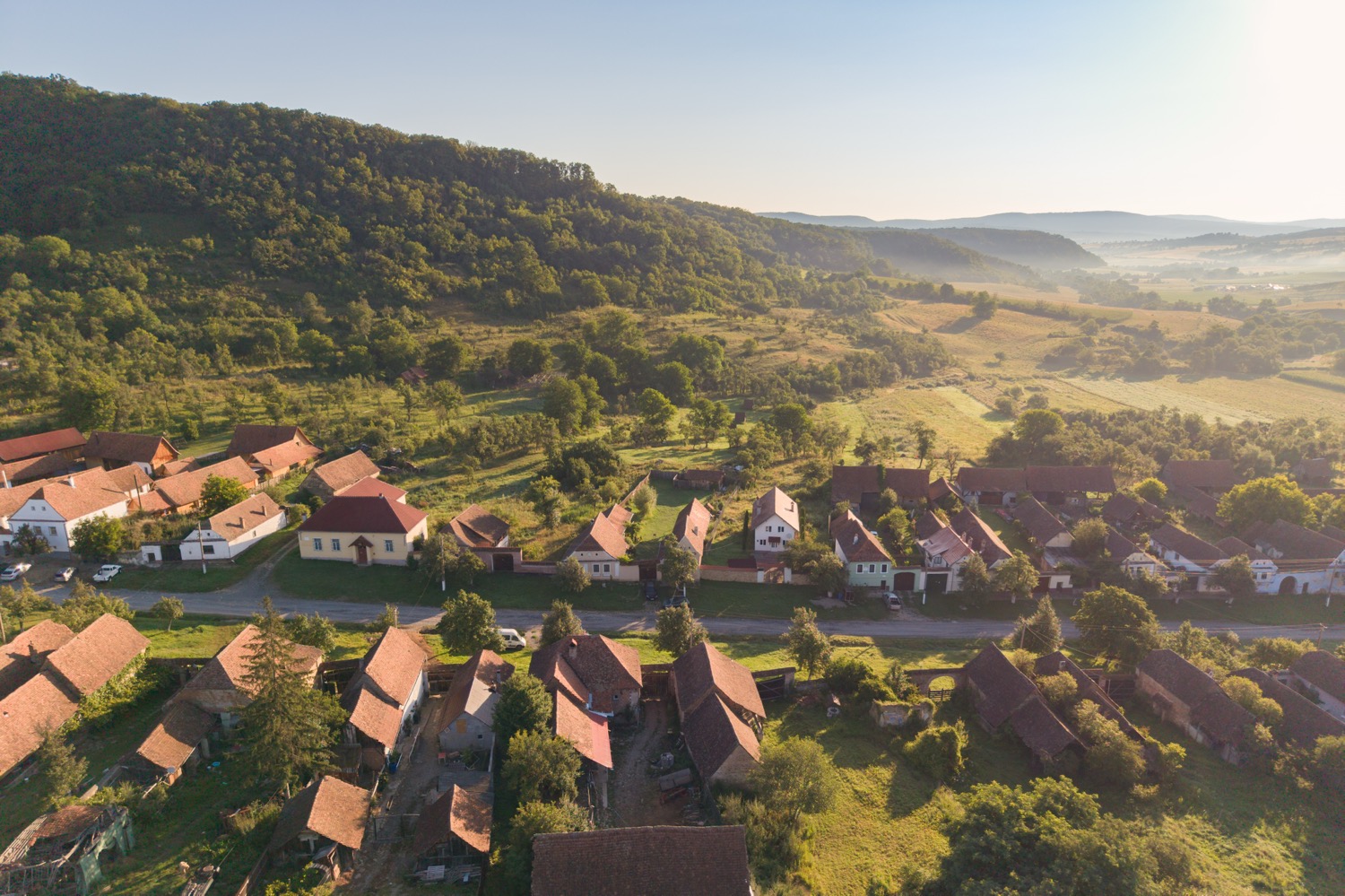 Single house on hill