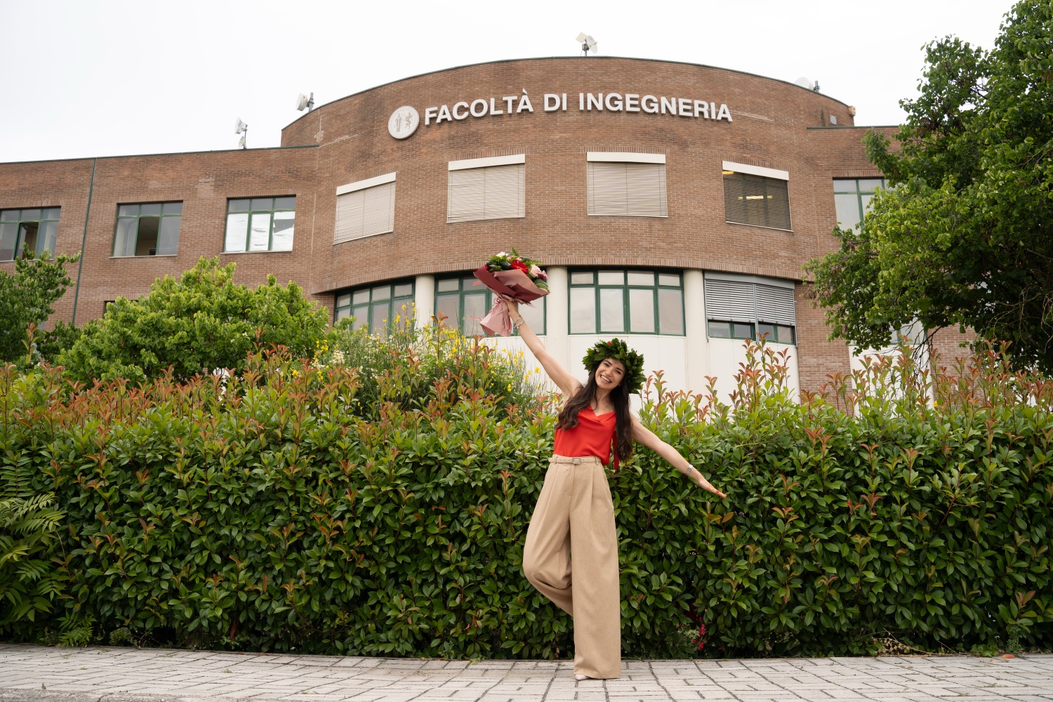 Plant shrub foliage person window structure portal conveyance